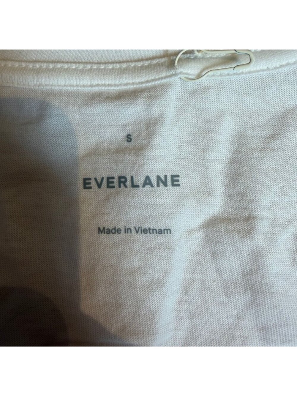 Everlane The Organic Cotton Slim V-Neck Tee White Size S NWT - Picture 5 of 6